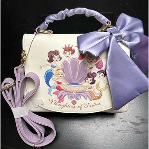 Loungefly Disney The Little Mermaid Daughters of Triton Group Portrait Handbag